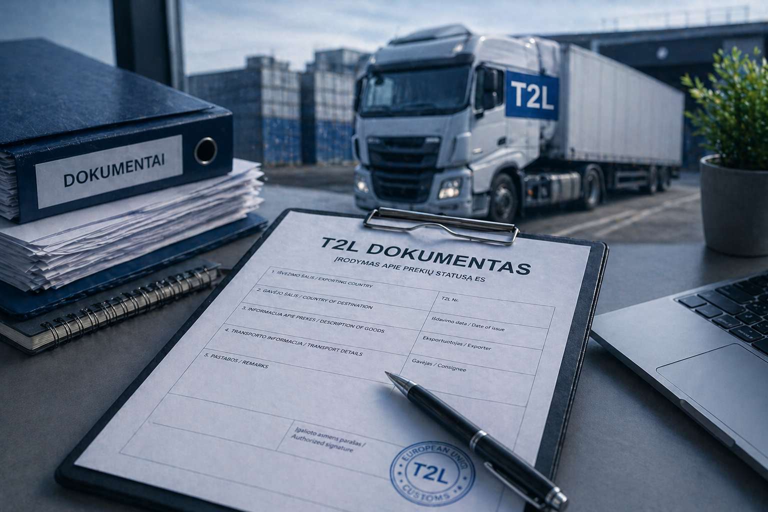 T2L dokumentas ir transporto logistika